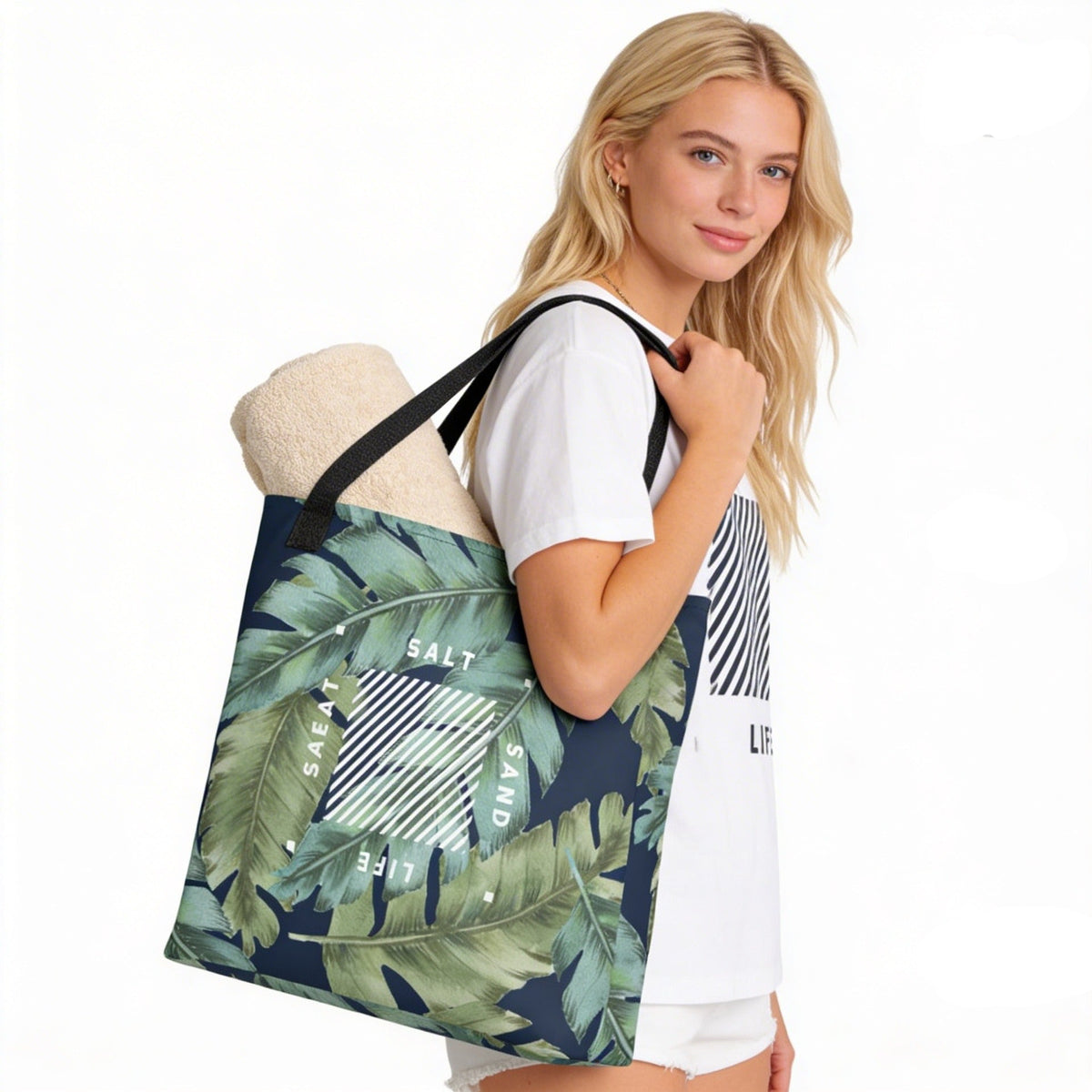 Sand Salt Sweat Life tote bag