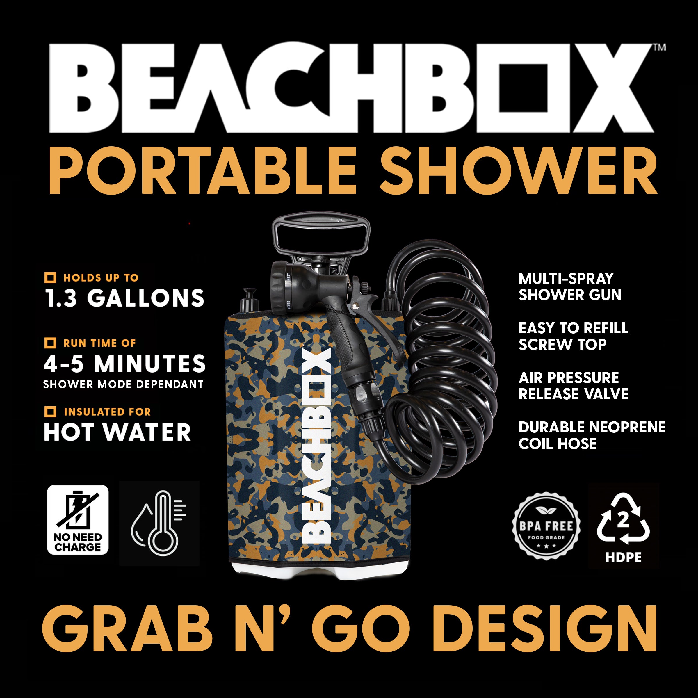 BeachBox Portable Shower