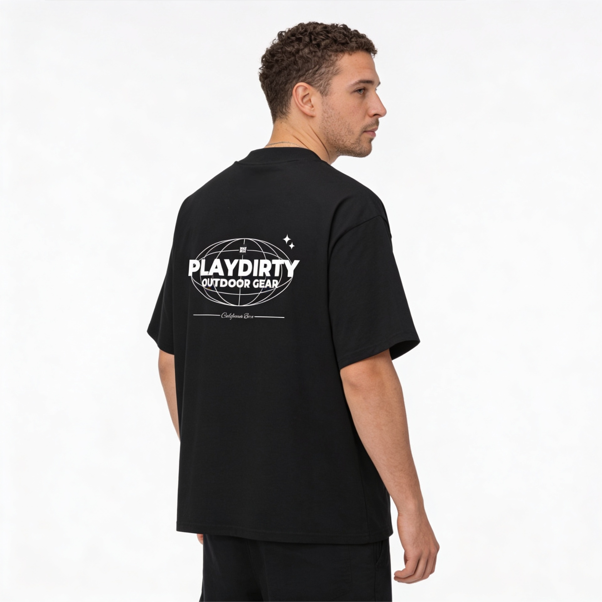 'Play Dirty Outdoor Gear' - Unisex Organic Oversized T